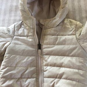 Baby North face winter coat. Size 12-18 months